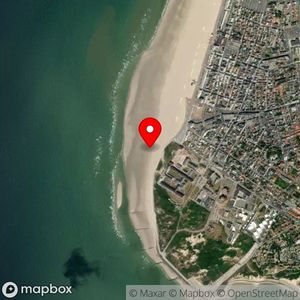 Map showing location at 50.40268, 1.555502