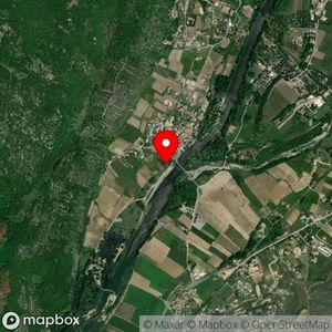 Map showing location at 44.529049, 4.398683