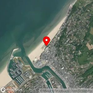 Map showing location at 49.36903, 0.080022